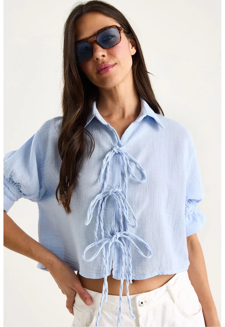 Camasa pentru dama - Albastru - Bumbac