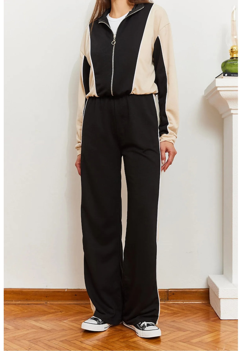 Set doua piese - gluga - maneca lunga - poliester-elastan