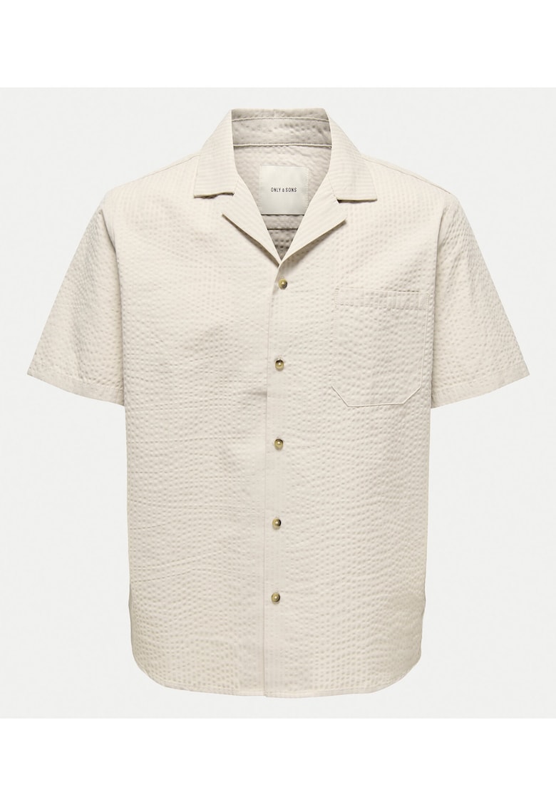 Camasa barbati  Sons - 22030342 - Bumbac/Bumac reciclat - Bej