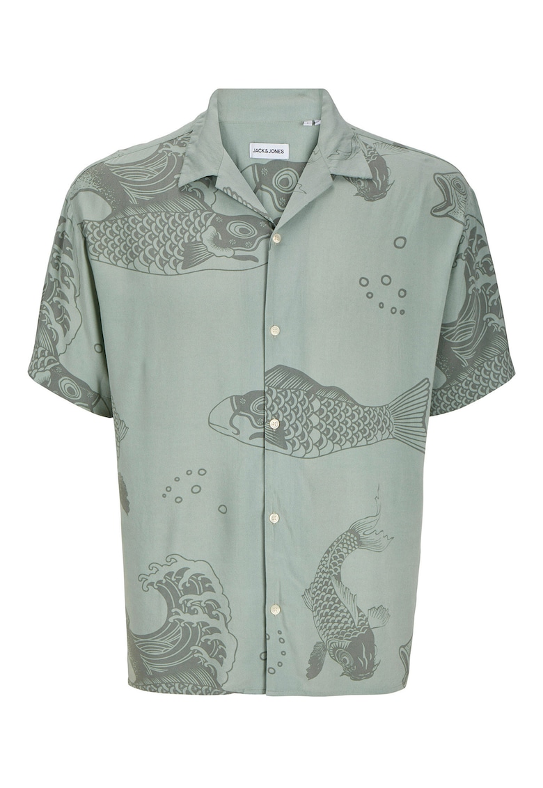Camasa barbati Jack Jones - 12268465 - Viscoza - 2XL INTL - Verde