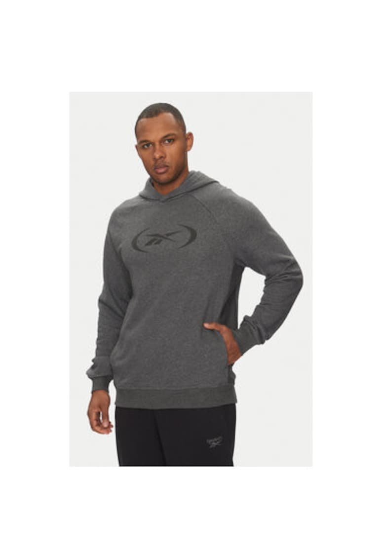 Hanorc barbati 100221784 - Bumbac/Poliester - Negru - Gri
