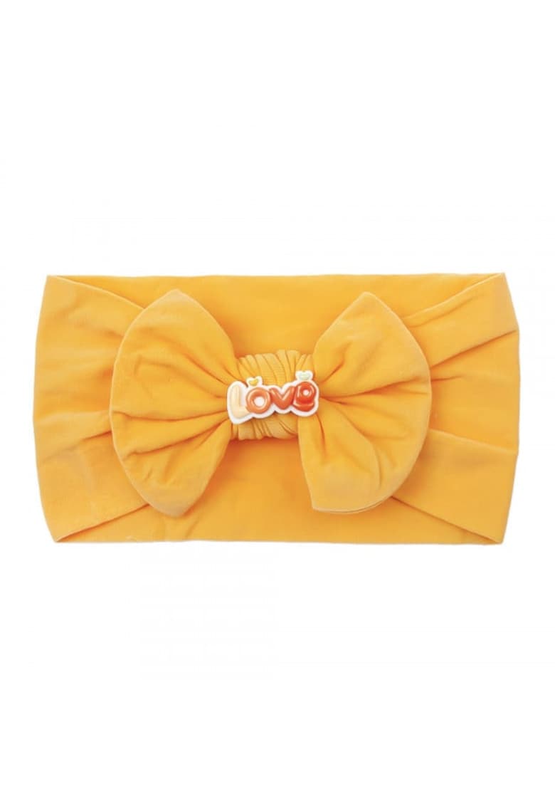 Bentita lata Model AL 18344 Love - Fete - 0-12 luni - Galben mustar