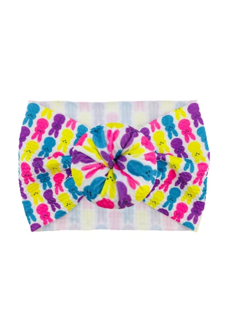 Bentita lata Model 15 AL 18566 cu imprimeu - Fete - Textil - 6-12 luni - Multicolor