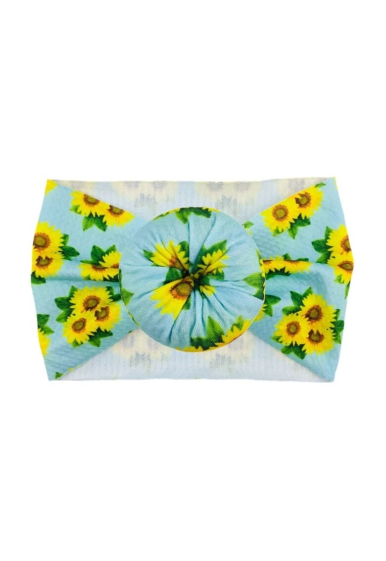 Bentita lata Model 12 AL 18566 cu imprimeu - Fete - Textil - 6-12 luni - Multicolor