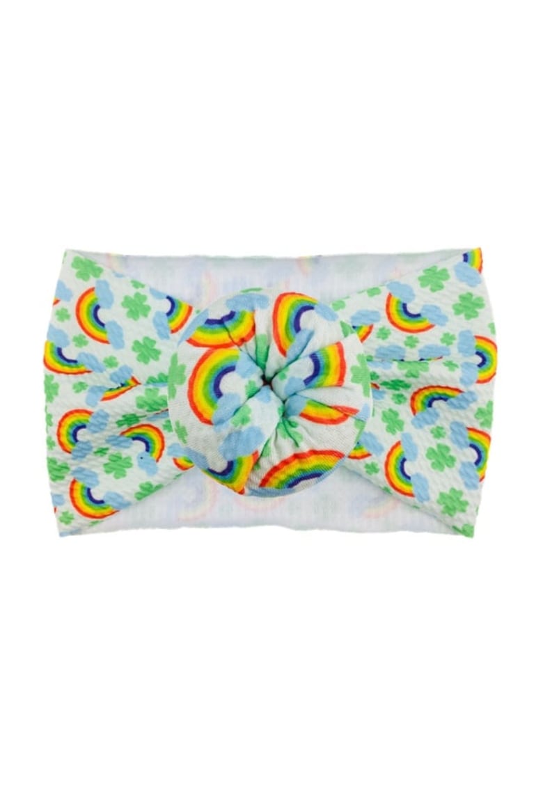 Bentita lata Model 11 AL 18566 cu imprimeu - Fete - Textil - 6-12 luni - Multicolor