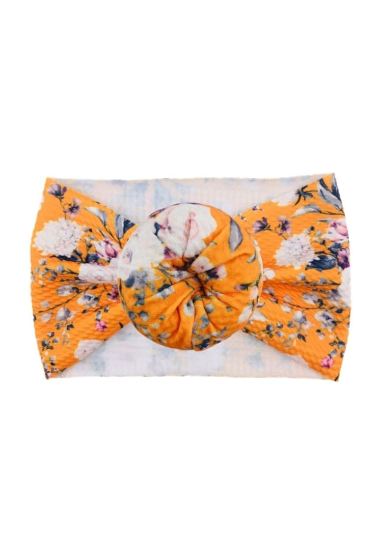 Bentita lata Model 6 AL 18566 cu imprimeu - Fete - Textil - 6-12 luni - Multicolor
