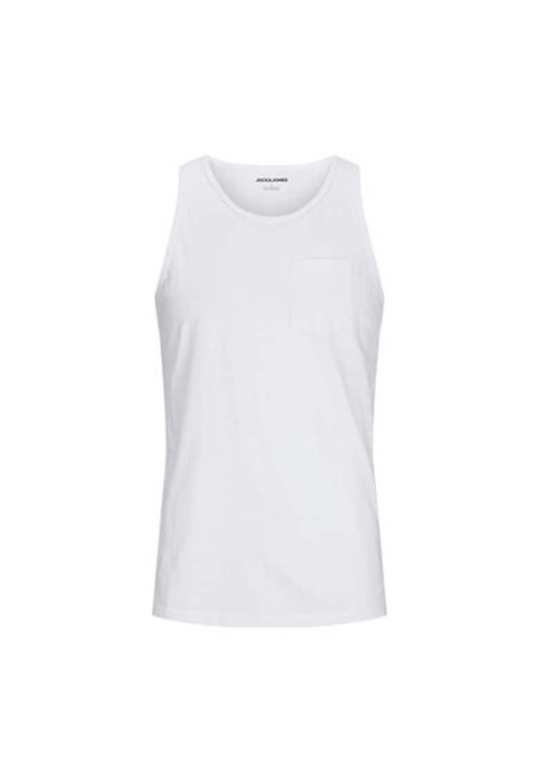 Maiou barbati Jack Jones - 12270577 - Bumbac - Alb