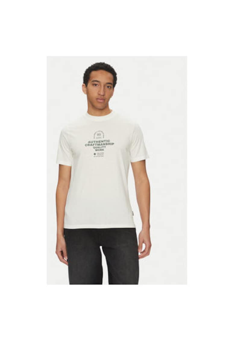 Set 3 tricouri barbati  20718778 - Bumbac - Bej/Alb/Negru Set 3 tricouri barbati  20718778 - Bumbac - Bej/Alb/Negru