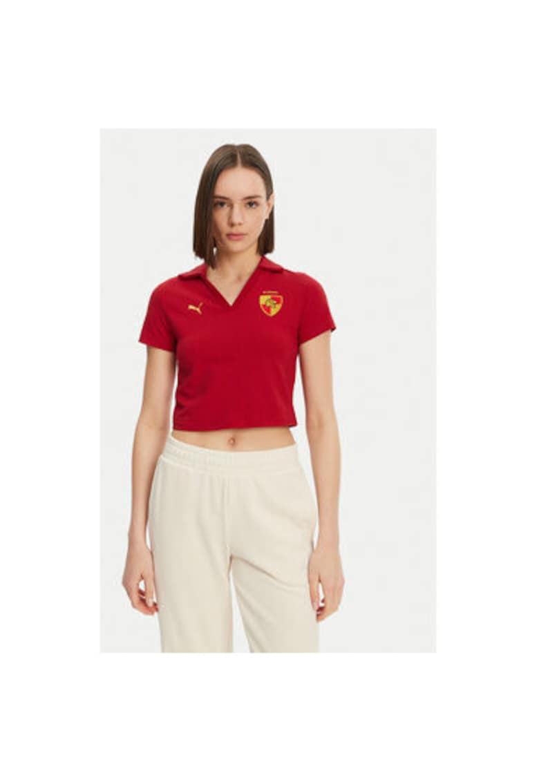 Tricou Polo dama  630097 - Bumbac/Bumbac - Rosu