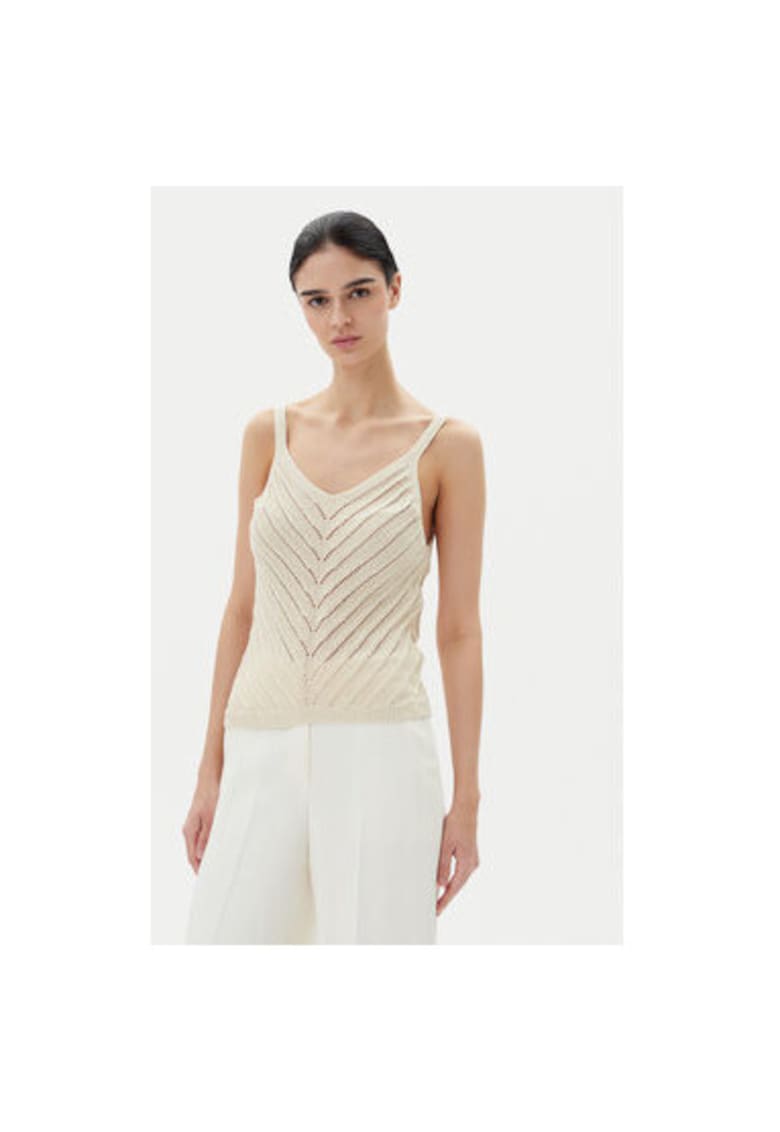 Top dama 10326463 - Bumbac - Bej - Bej
