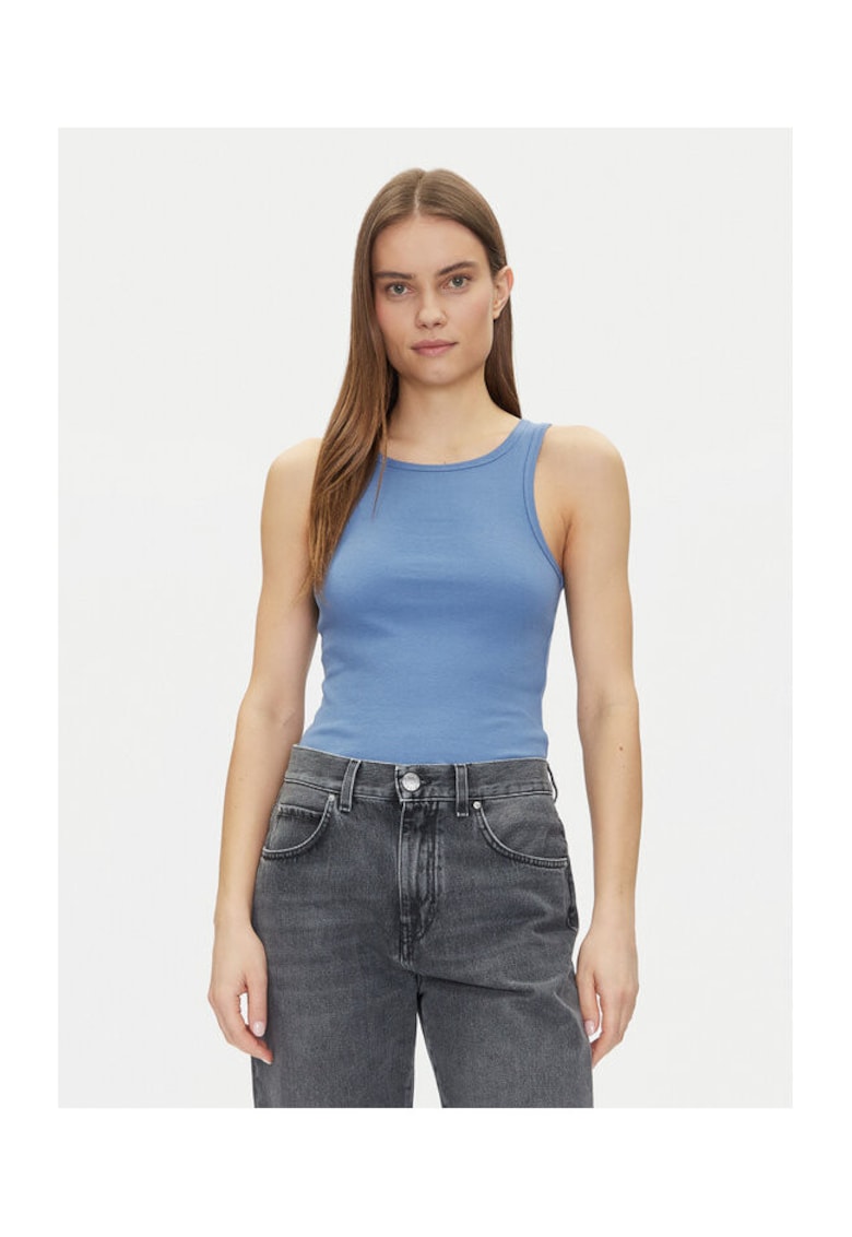 Top dama 27033135 - Bumbac - Albastru - Albastru