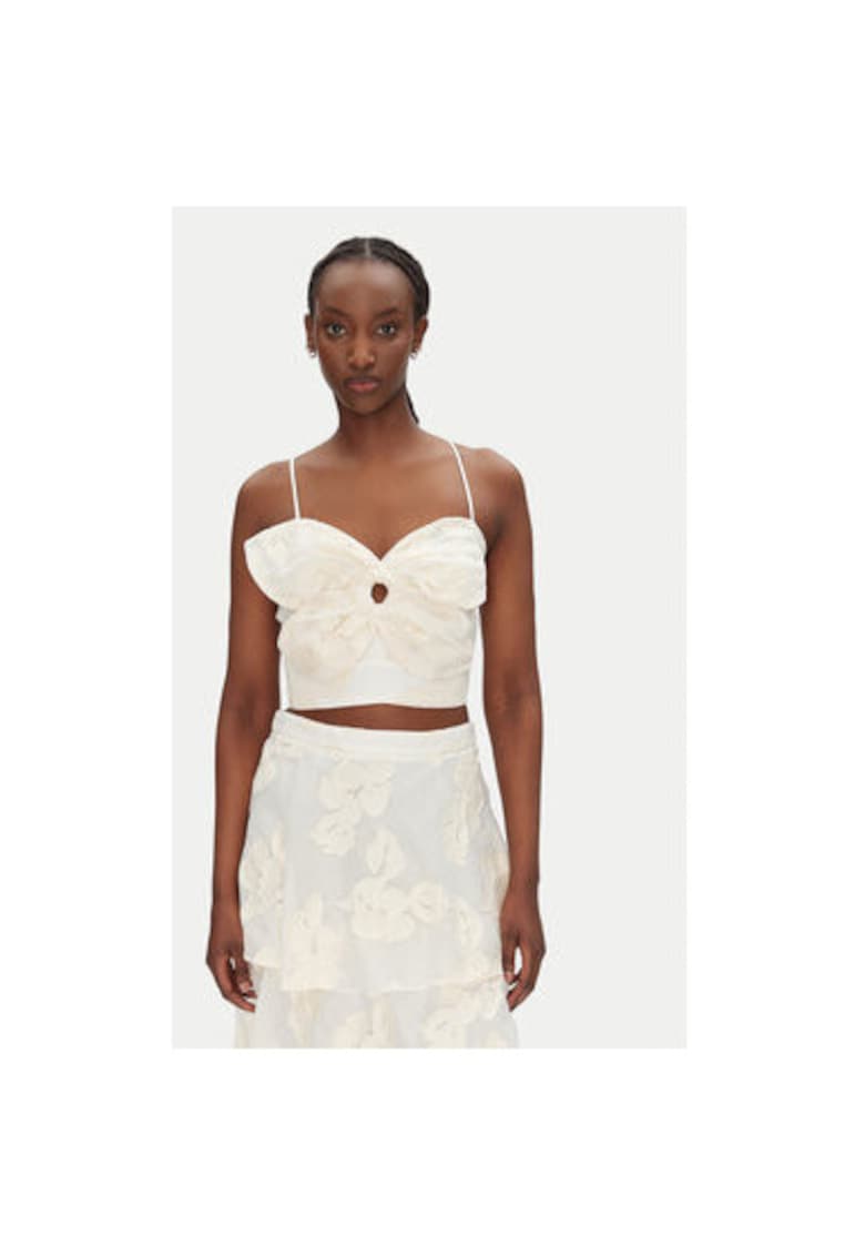 Top dama 53-2120 - Poliester - Ecru - Ecru