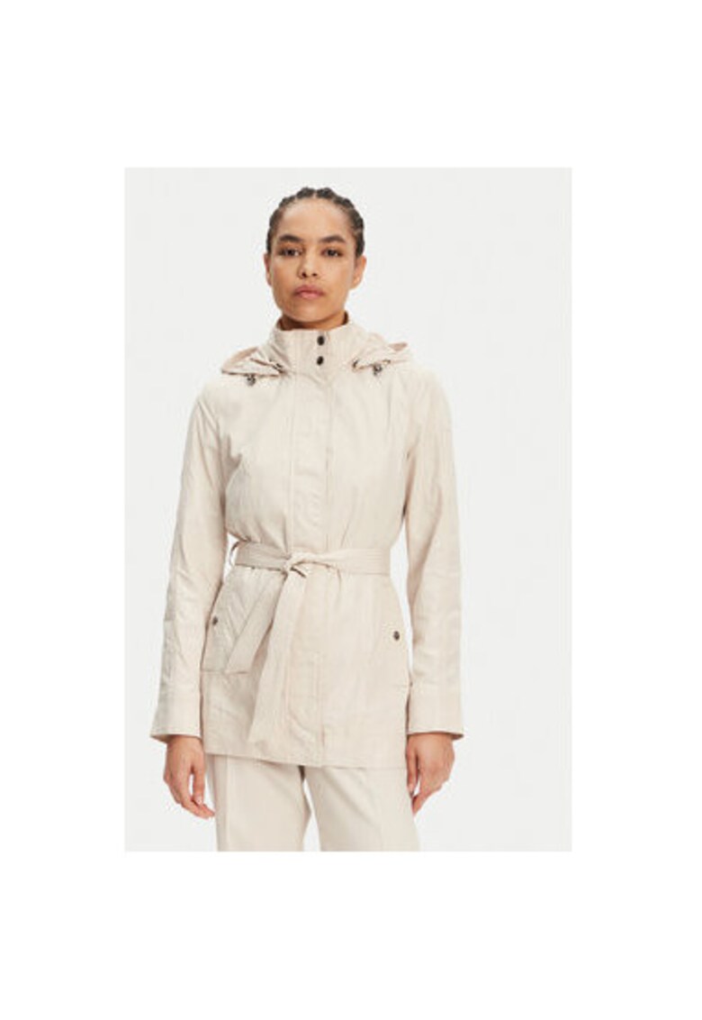 Jacheta dama W4522S-T3077 - Poliester - Bej - Bej