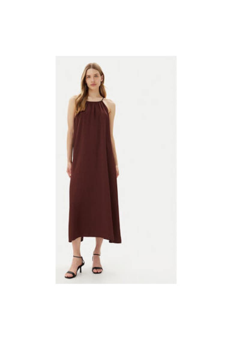 Rochie de vara dama  TD0757 - Viscoza/Rayon - Maro