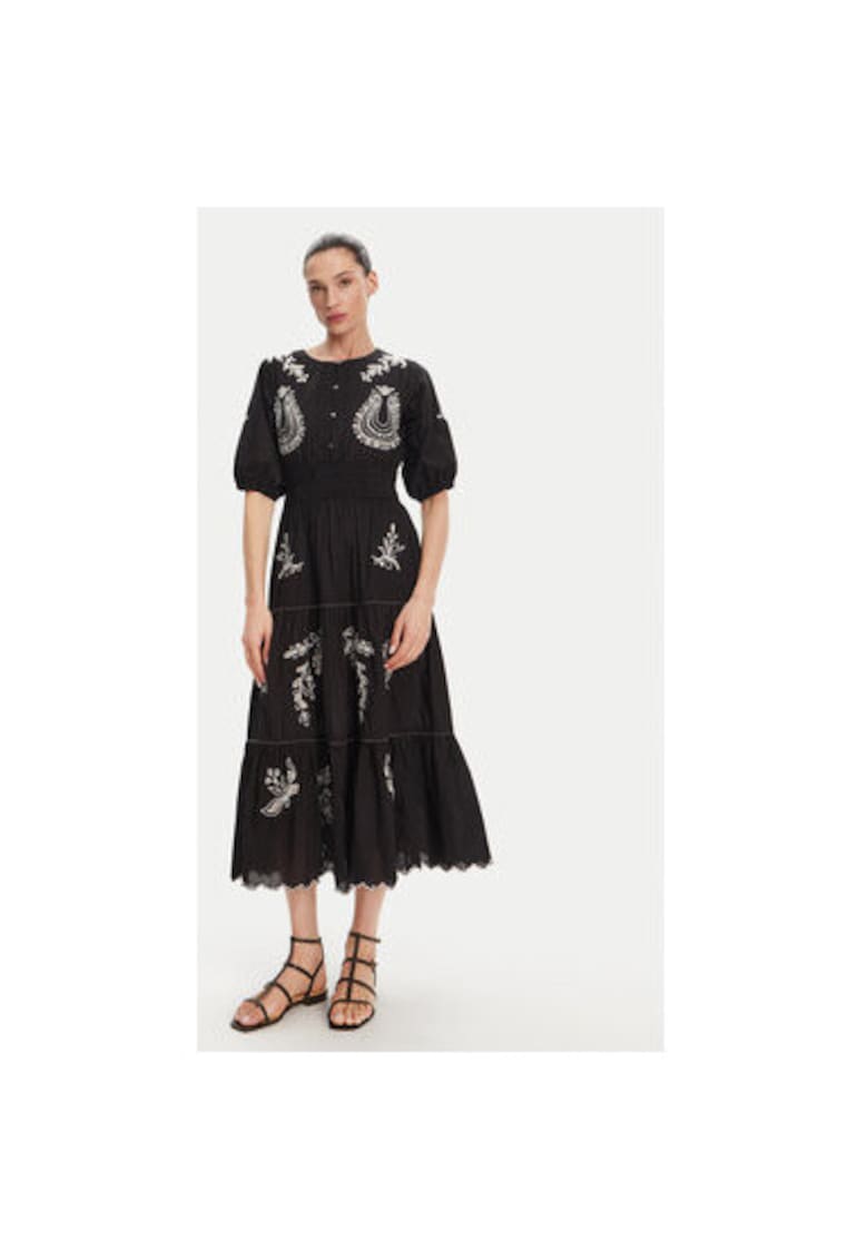 Rochie dama PL953743 - Bumbac - Negru - Negru