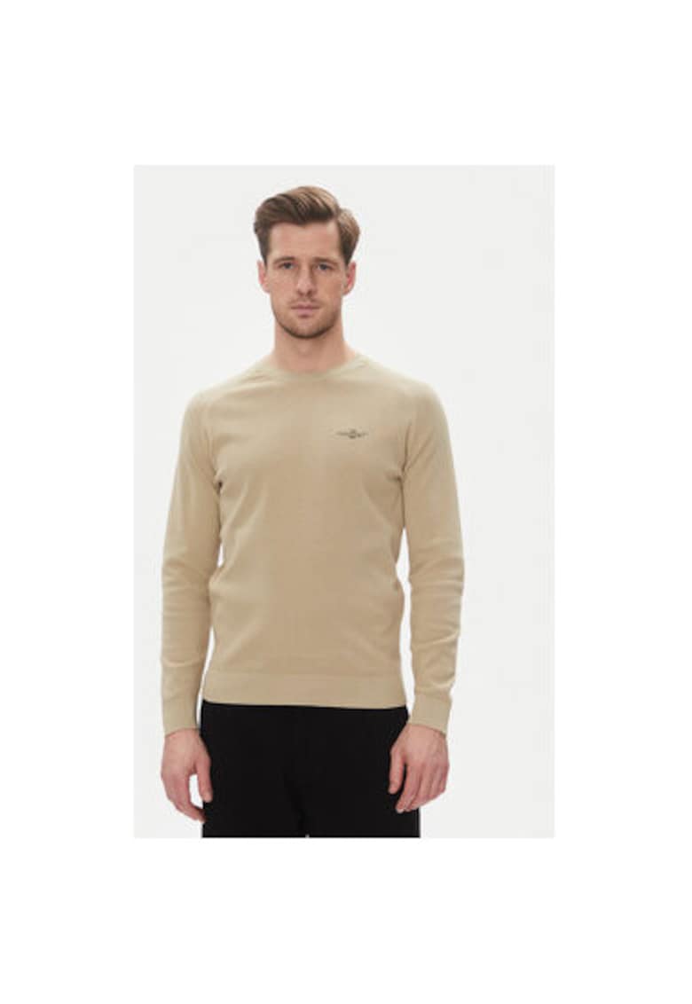 Pulover barbati 251MA1556L560 - Bumbac - Bej - Bej