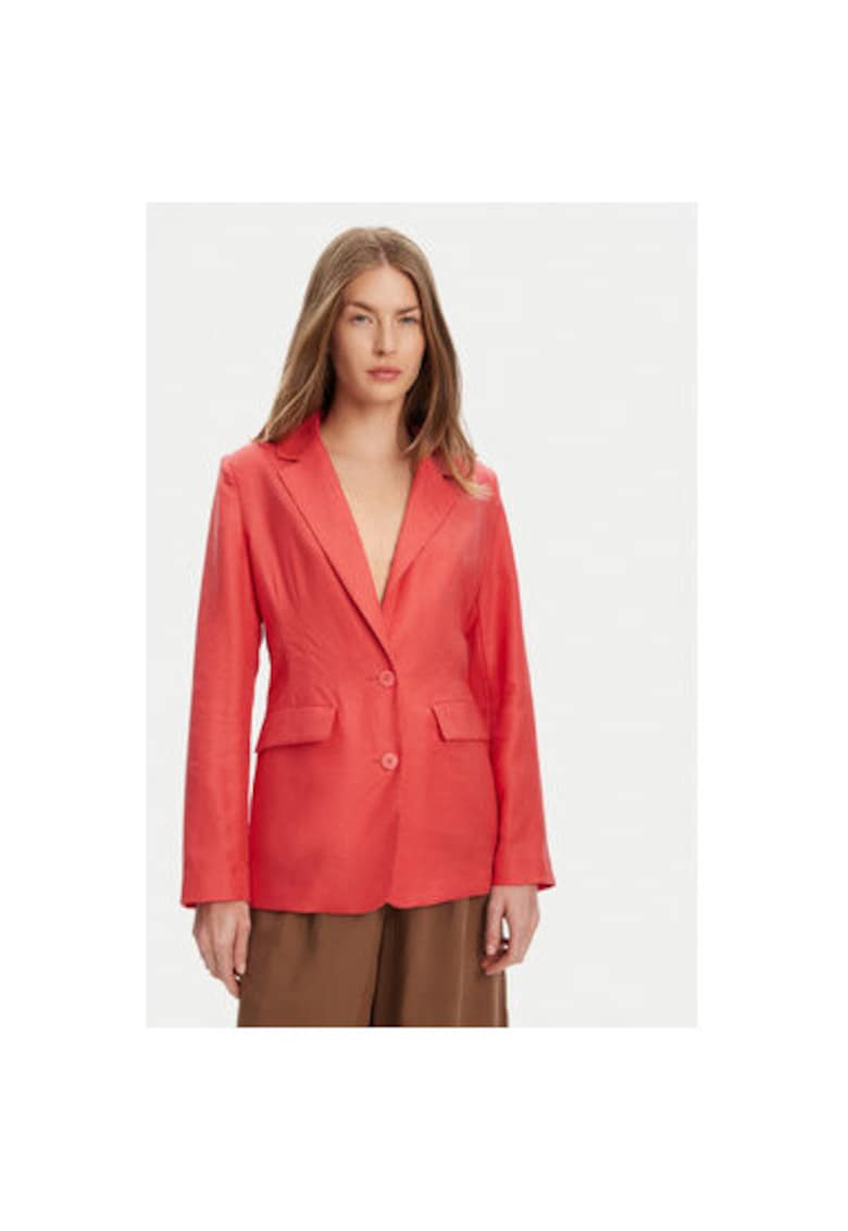 Sacou dama 25BVDW036 - Lyocell/In - Rosu - Rosu
