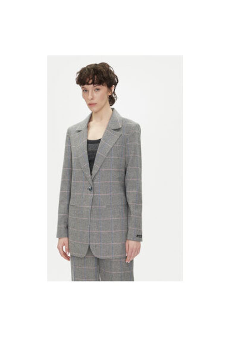 Sacou dama PL402503 - Lana/Poliester - Gri - Gri