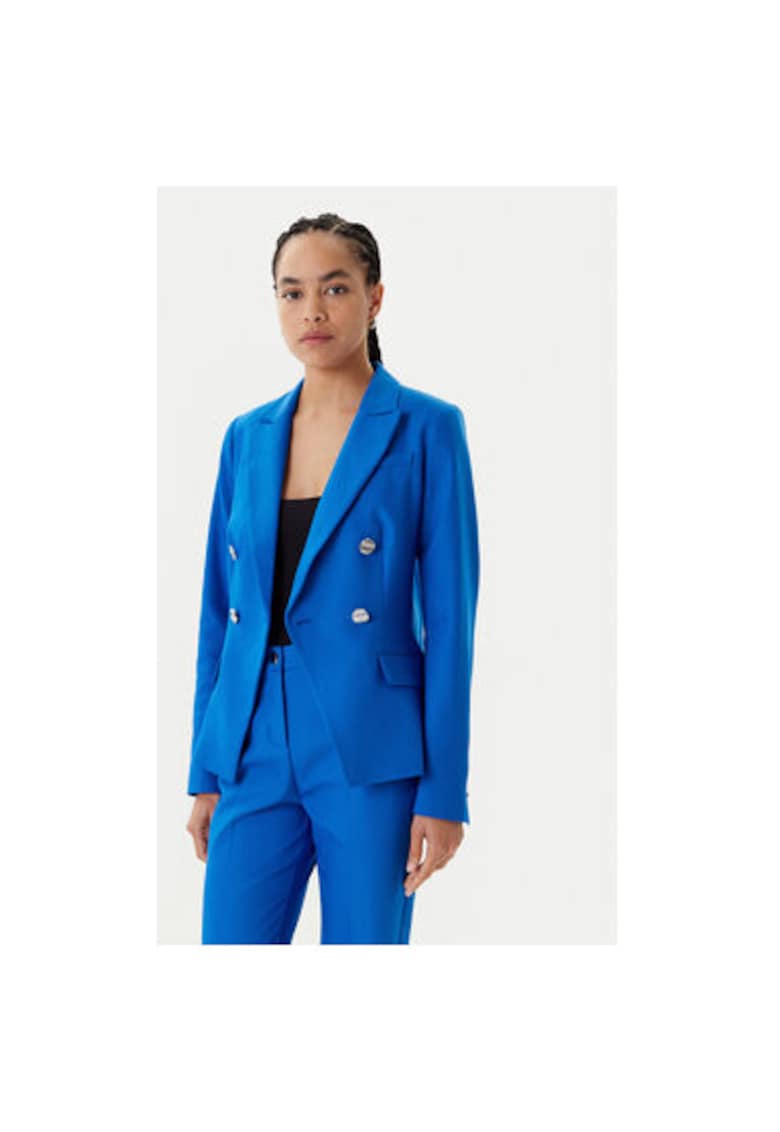 Sacou dama  251-VPKY.F - Bumbac/Poliester - Albastru