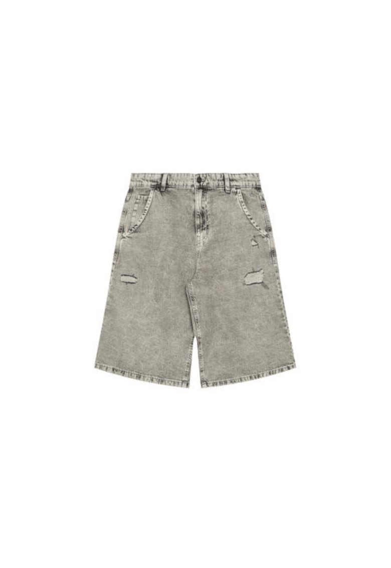 Pantaloni scurti din denim baieti 4AD7C9045 - Bumbac - Gri - Gri