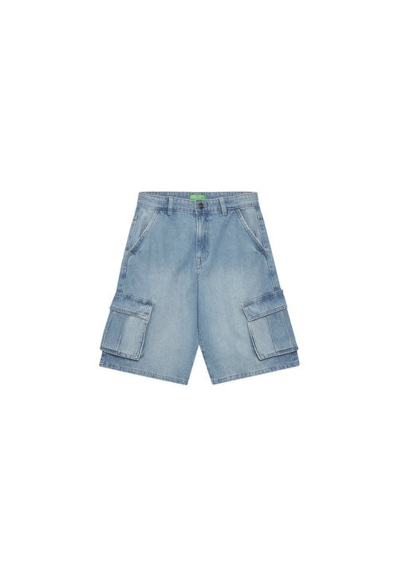 Pantaloni scurti din denim baieti  4KEHC9041 - Bumbac - 122 CM - Albastru