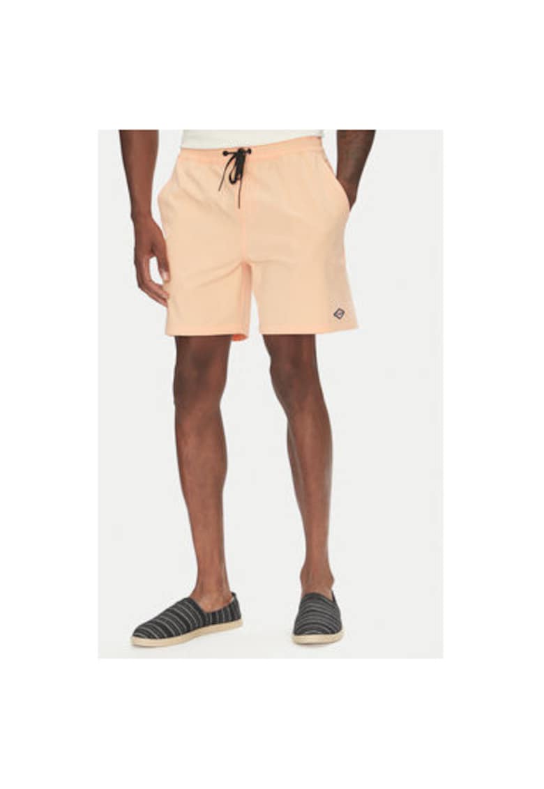 Pantaloni scurti de baie barbati EBYJV00145 - Poliester/Bumbac - Portocaliu