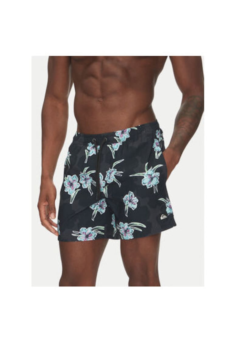 Pantaloni scurti de baie barbati  EQYJV04121 - Poliester - Negru