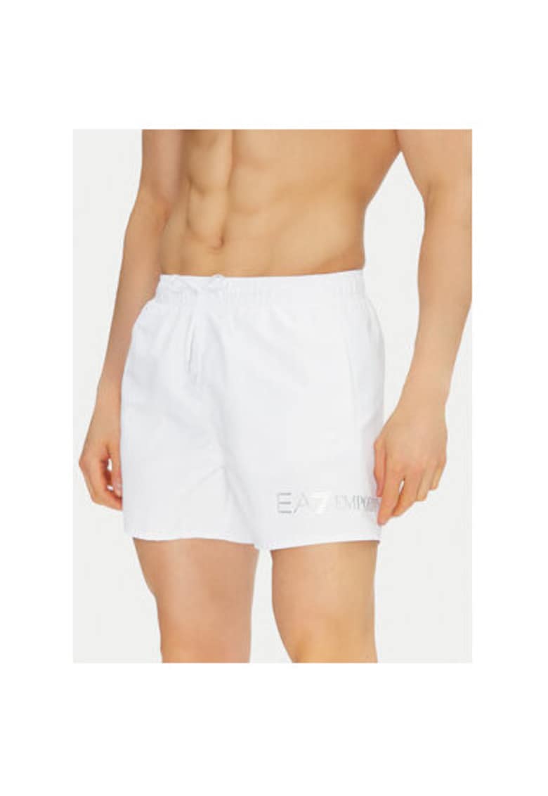 Pantaloni scurti de baie barbati  Emporio Armani - 7M000519 AF13049 - Poliester - Alb