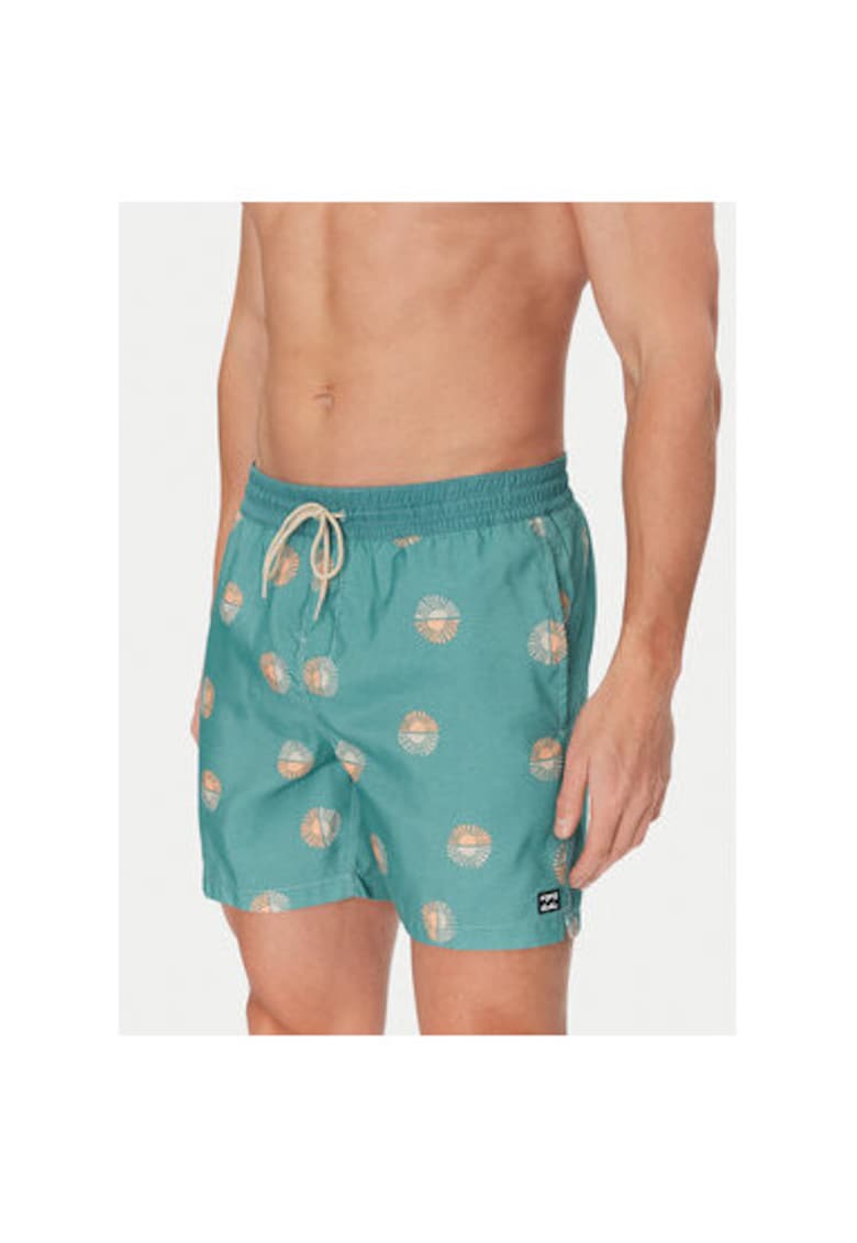 Pantaloni scurti de baie barbati  EBYJV00144 - Poliester reciclat - Verde
