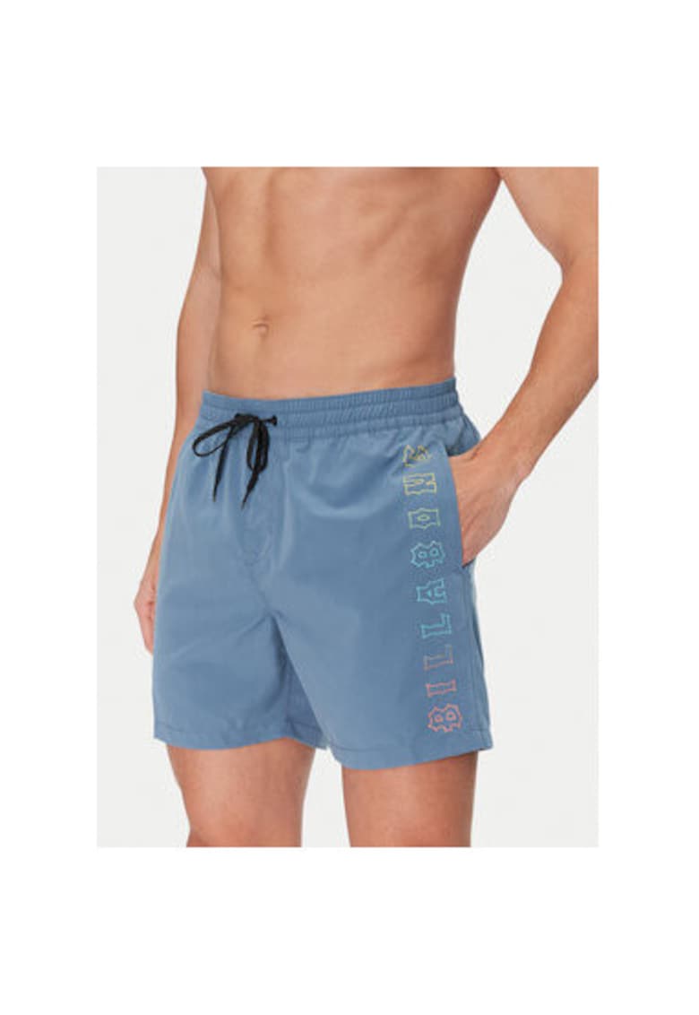 Pantaloni scurti de baie barbati  EBYJV00122 - Poliester reciclat - Albastru
