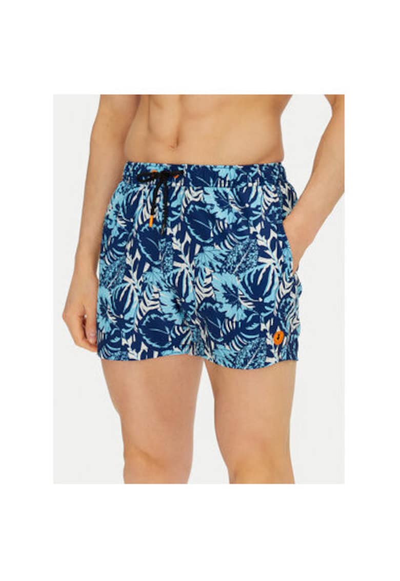 Pantaloni scurti de baie barbati DW1222M-SIPO20 - Poliester - Albastru