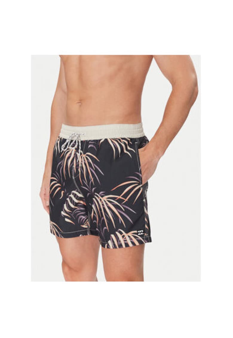 Pantaloni scurti de baie barbati  EBYJV00144 - Poliester reciclat - Multicolor