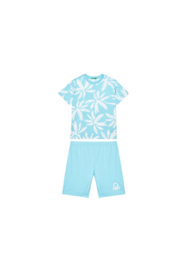 Pijama baieti 3X0Y0P08Q - Bumbac - Albastru - Albastru