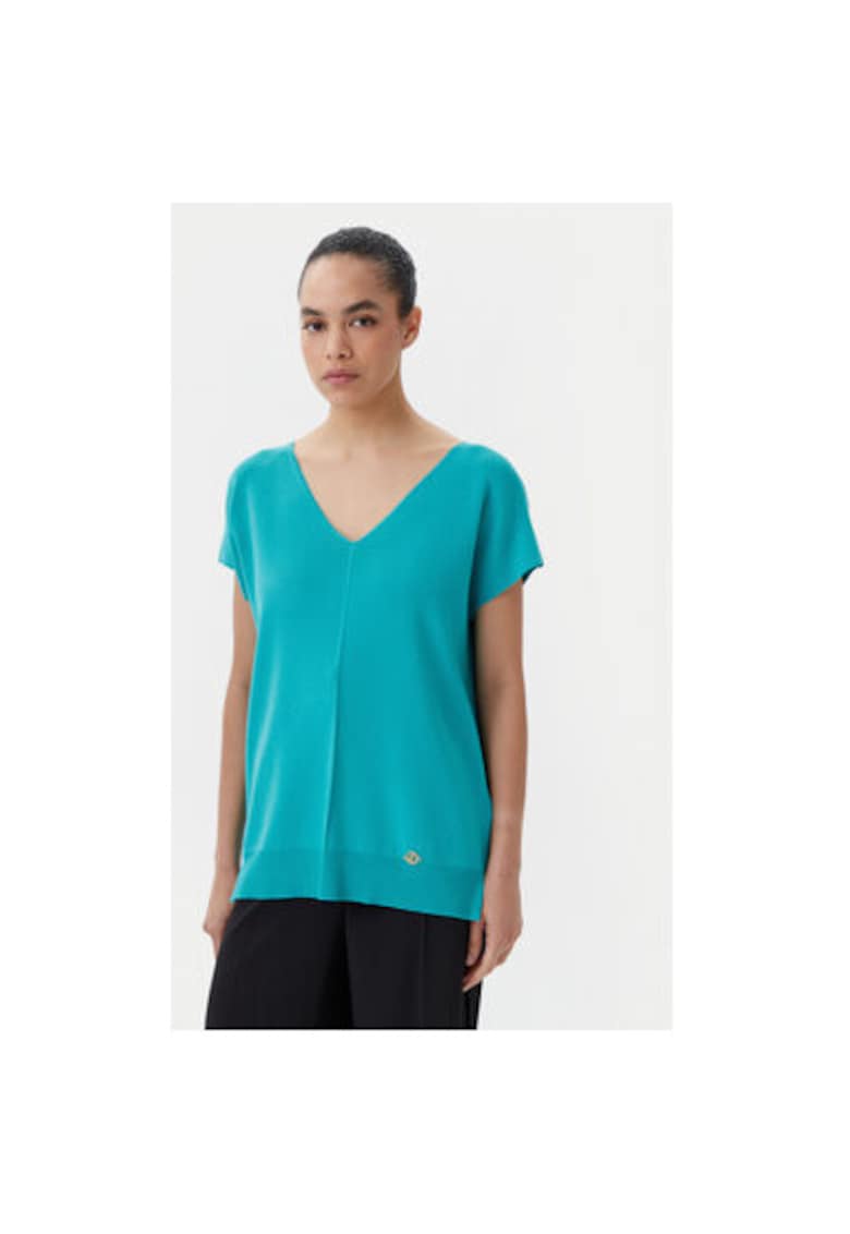 Pulover dama  58686 CARACALLA - Viscoza/Poliamida - Verde