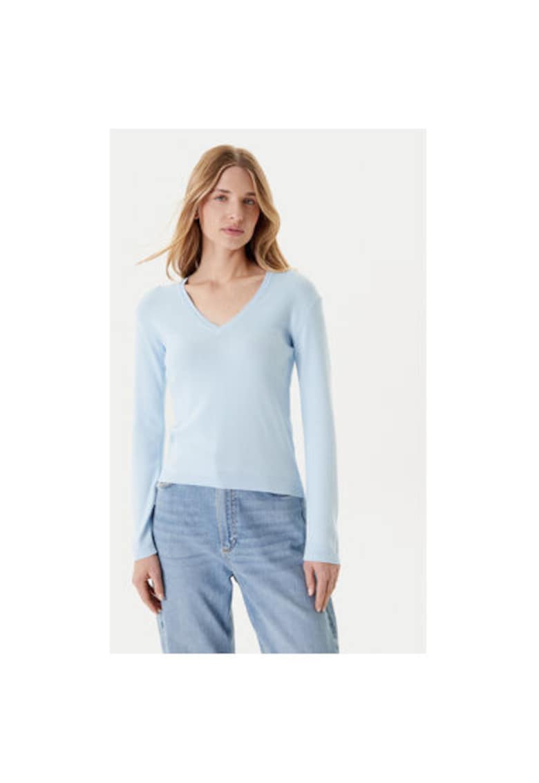 Pulover dama 1091D4625 - Bumbac - Albastru deschis