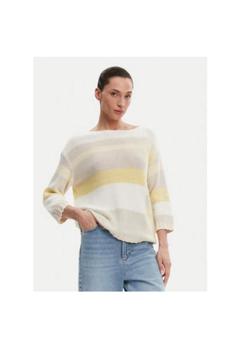 Pulover dama 11004051 - Bumbac/Poliester - Bej - Bej