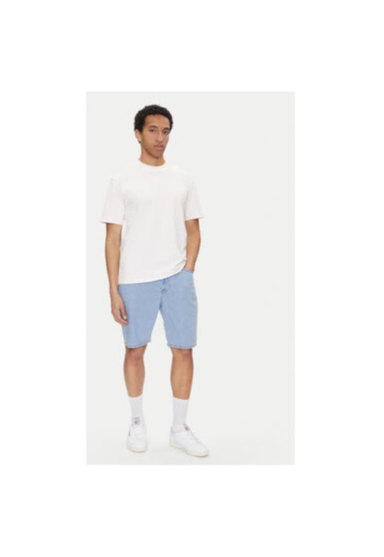 Pantaloni scurti din denim barbati  112364084 - Bumbac - Albastru