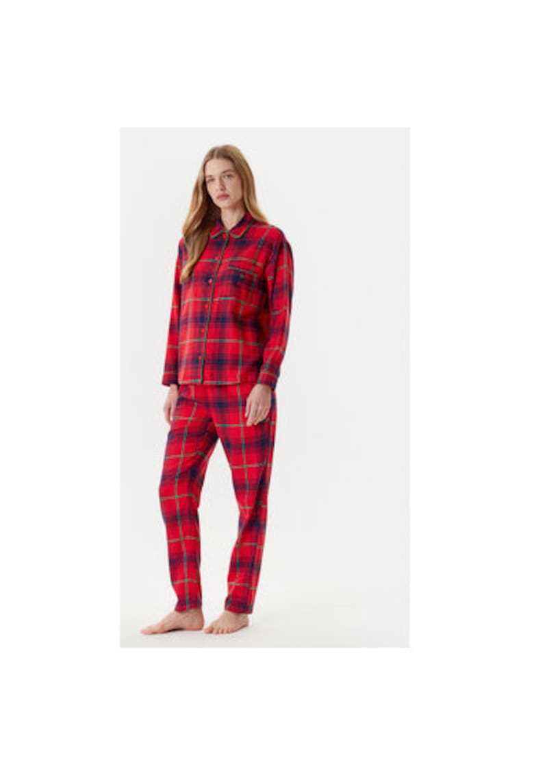 Pijama dama  43UL3P00O - Bumbac - Rosu