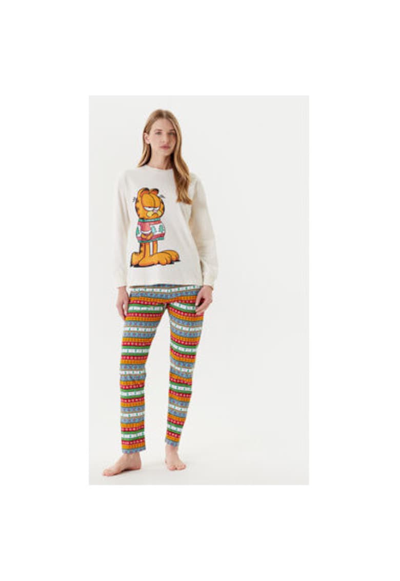 Pijama dama 37MW3P03I - Bumbac - Multicolor