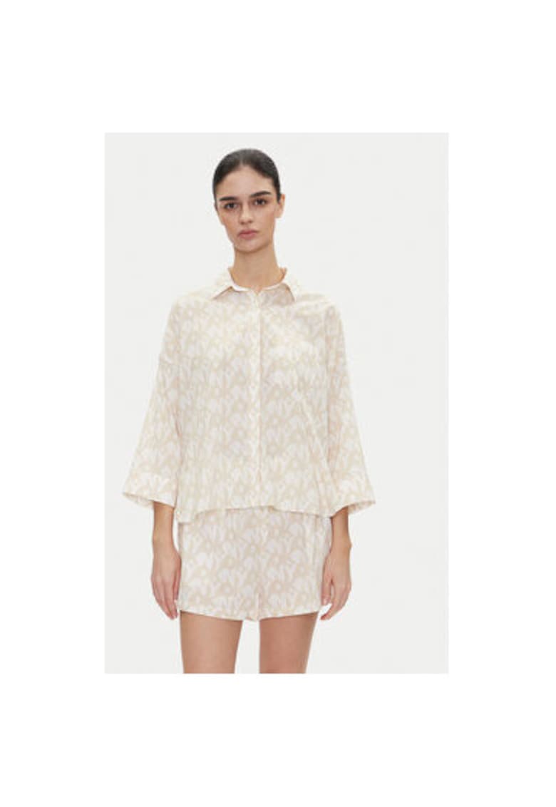 Pijama dama  YI80048 - Bumbac/Viscoza - Bej