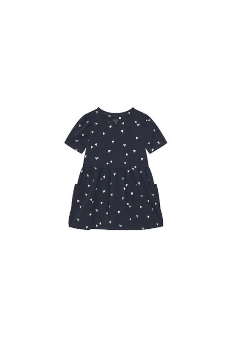 Rochie fete 13238062 - Bumbac/Elastan - Bleumarin - Bleumarin