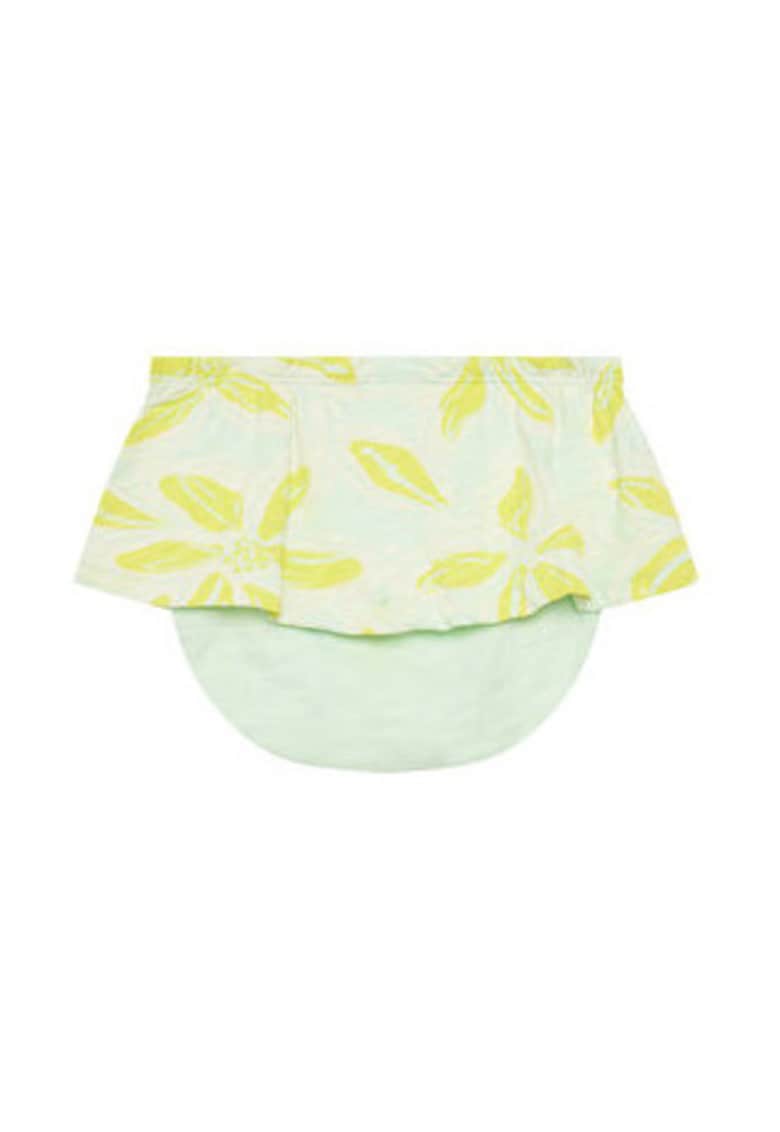 Set tricou si pantaloni scurti fete 3O7SAK015 - Bumbac - 74 CM - Verde