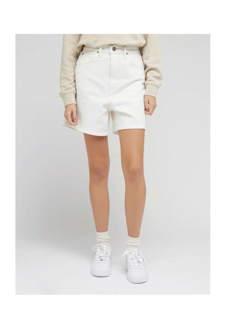 Pantaloni scurti din denim dama 112330595 L37EGVA60 - Bumbac - 28 US - Ecru