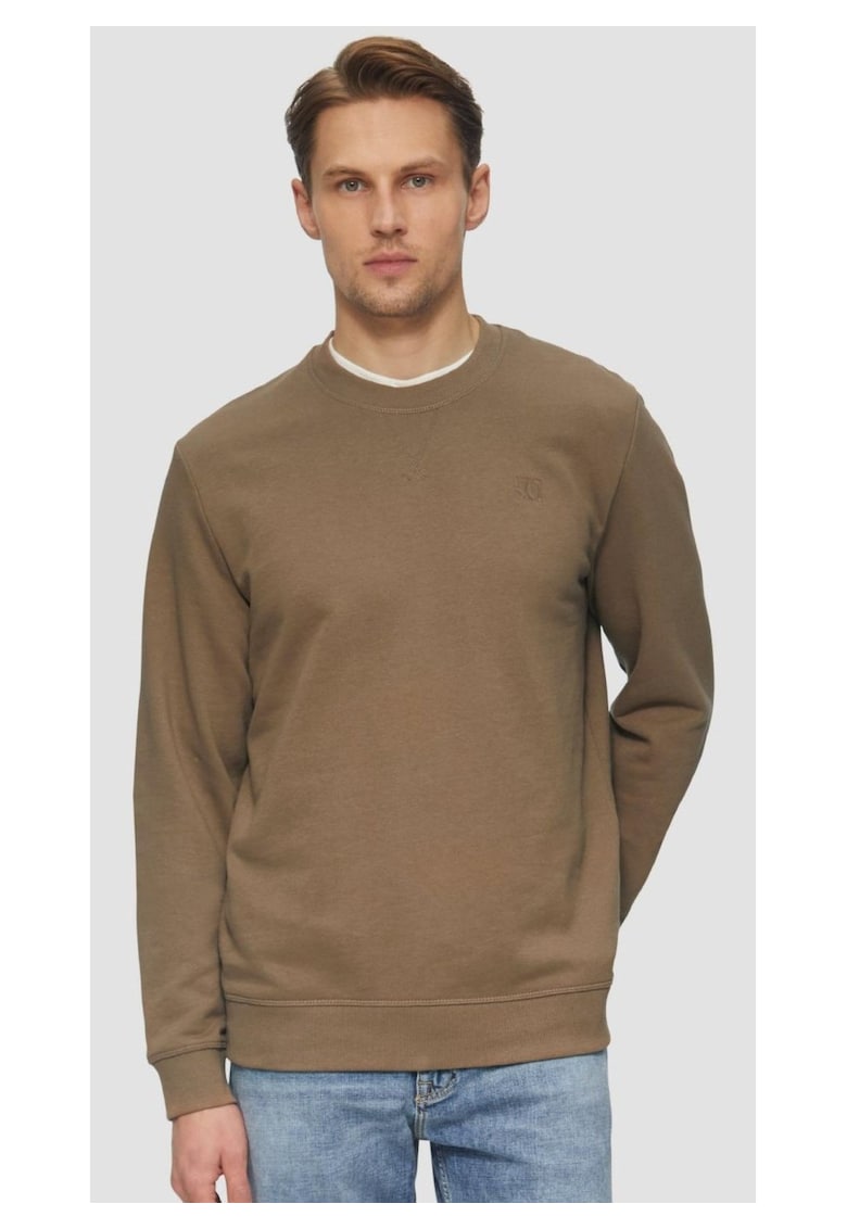 Bluza simpla barbati din amestec de bumbac si viscoza - Regular fit