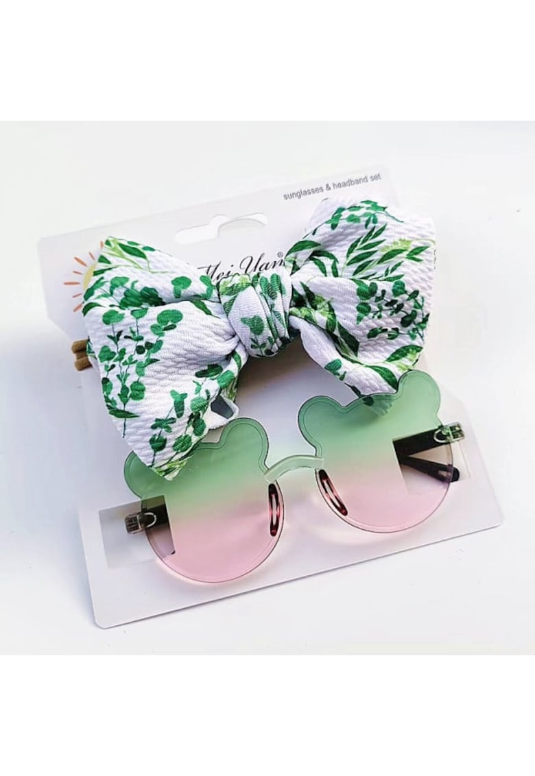 Set bentita si ochelari de soare Model AL 17361 Mouse - Fete - Multicolor