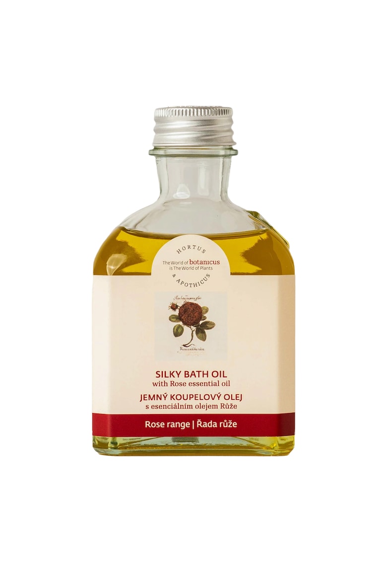 Ulei matasos de baie cu ulei esential de Trandafir - 100 % natural - parfumat exclusiv cu uleiuri esentiale naturale - 175 ml