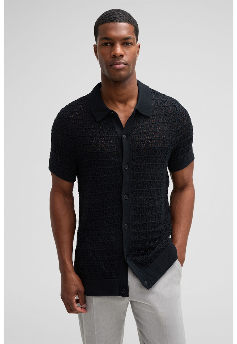 Cămașă din knitwear transparenta