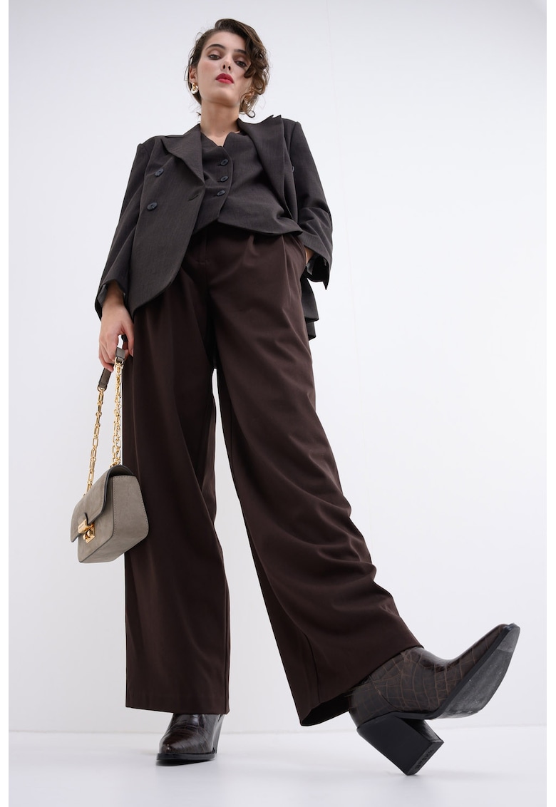 Sacou din amestec de lana cu doua randuri de nasturi