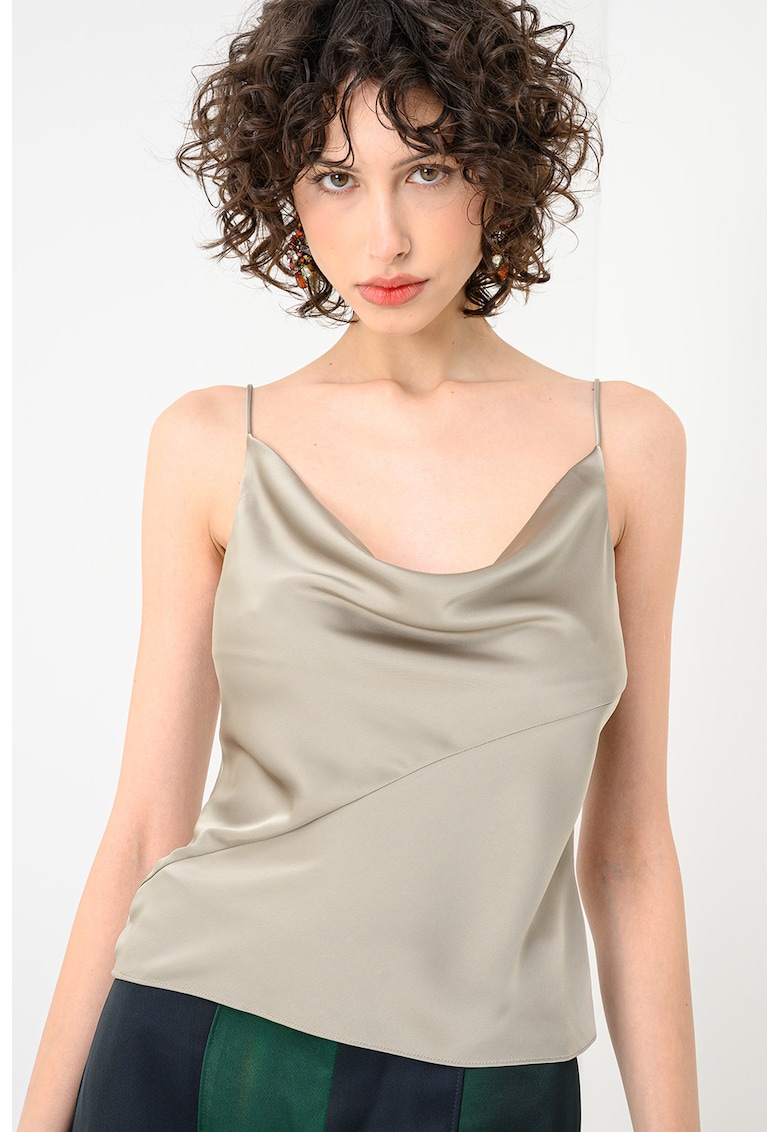 Top cu aspect de satin Eliseo