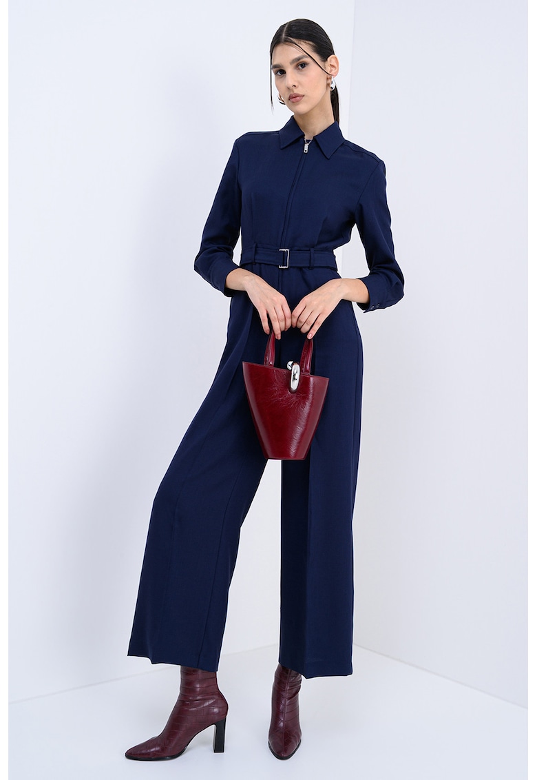 Saloipeta maxi din amestec de lana cu o curea Canneto